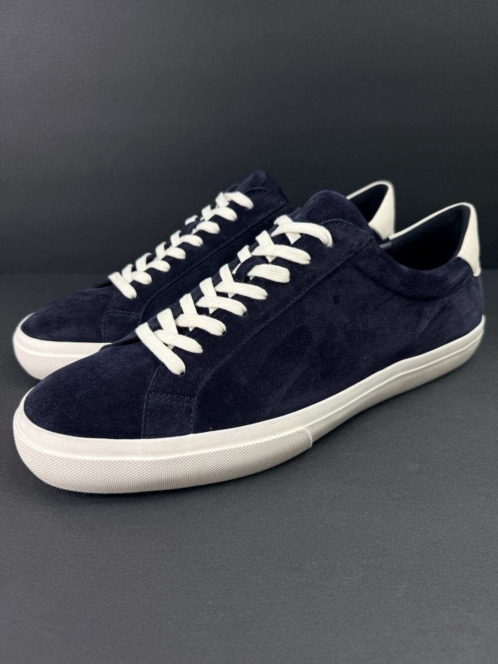 Vince Fulton Low Men’s 13 Blue Suede Sneakers Casual Designer Shoes
